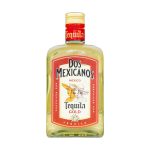 Dos Mexicanos Gold Tequila 70 cl (square bottle) bottle