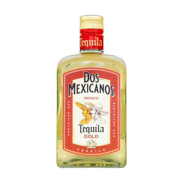 Dos Mexicanos Gold Tequila 70 cl (square bottle) Dos Mexicanos Gold Tequila 70 cl (square bottle) bottle