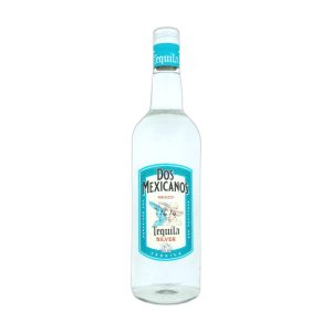 Dos Mexicanos Silver Tequila 100 cl (round bottle) bottle