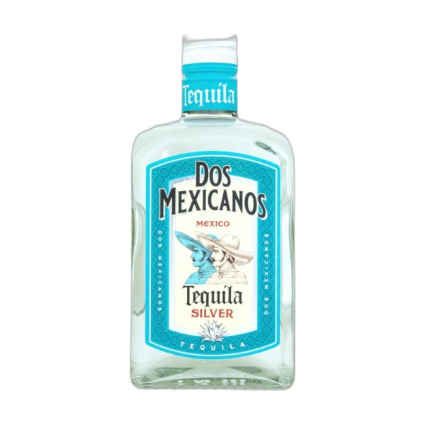 Dos Mexicanos Silver Tequila 70 cl (square bottle) bottle